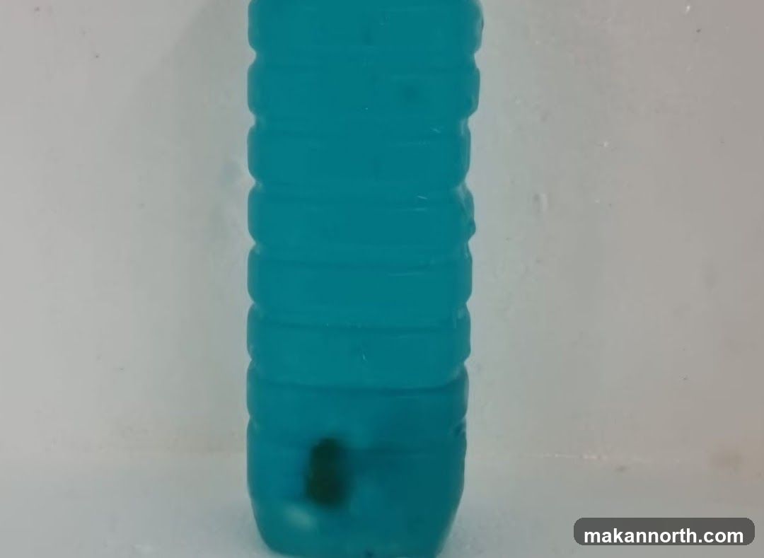 Blue Drink in Bottle