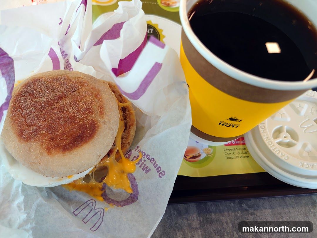 Breakfast Sandwich and Coffee