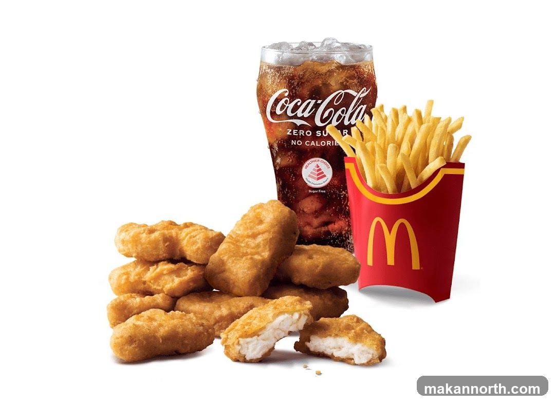 Chicken Nuggets, Fries, and Coca-Cola Zero Sugar