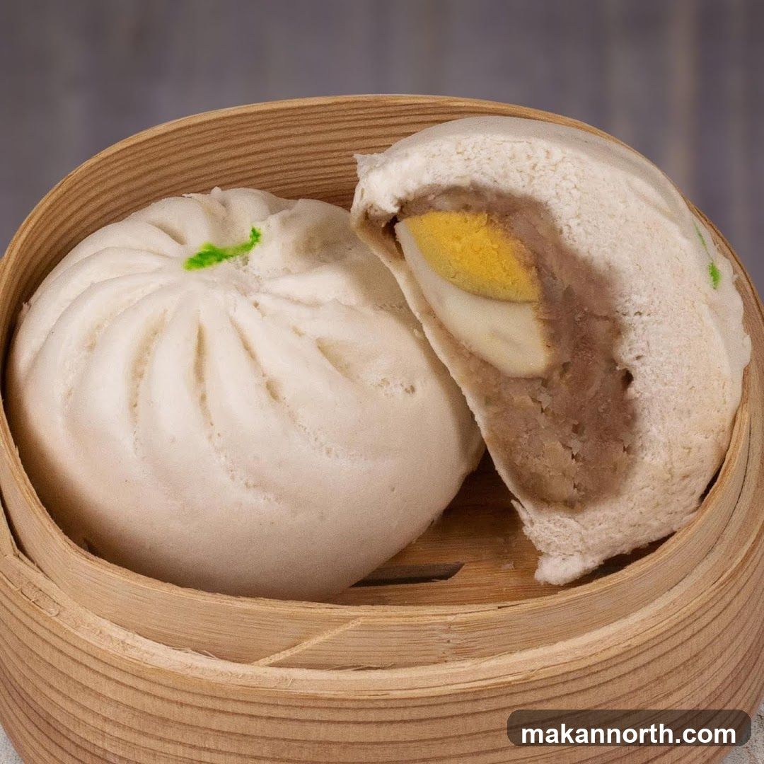 Steamed Buns with Egg and Meat Filling