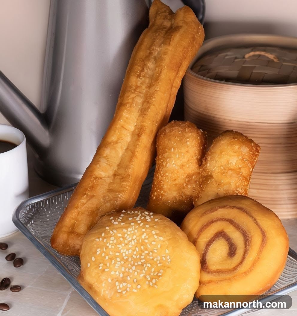 Fried Dough Pastries with Coffee