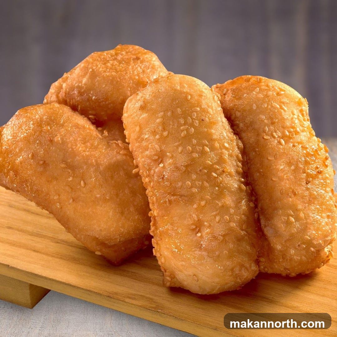 Fried Dough Pastries with Sesame Seeds