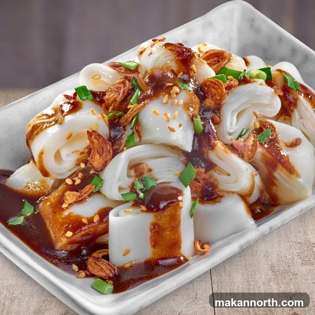 Steamed Rice Rolls with Sauce