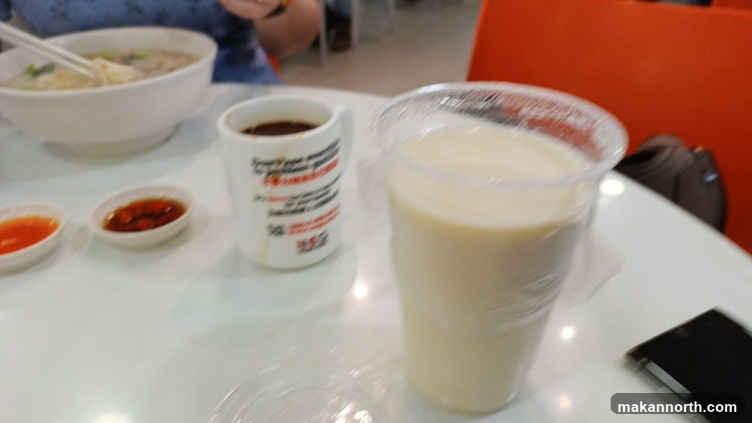 Table with food and drinks