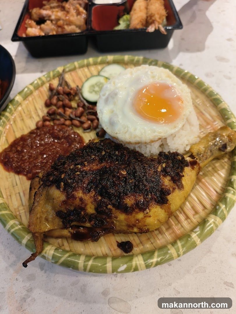 Nasi Lemak with Fried Chicken