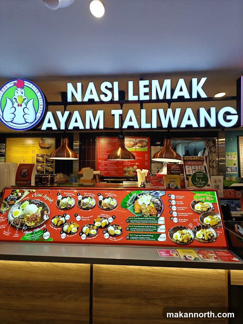 Nasi Lemak Ayam Taliwang Menu