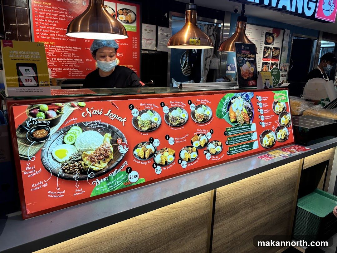 Nasi Lemak Menu