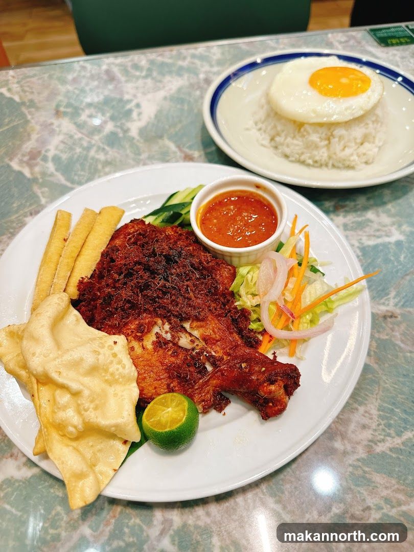 Fried Chicken Platter with Rice
