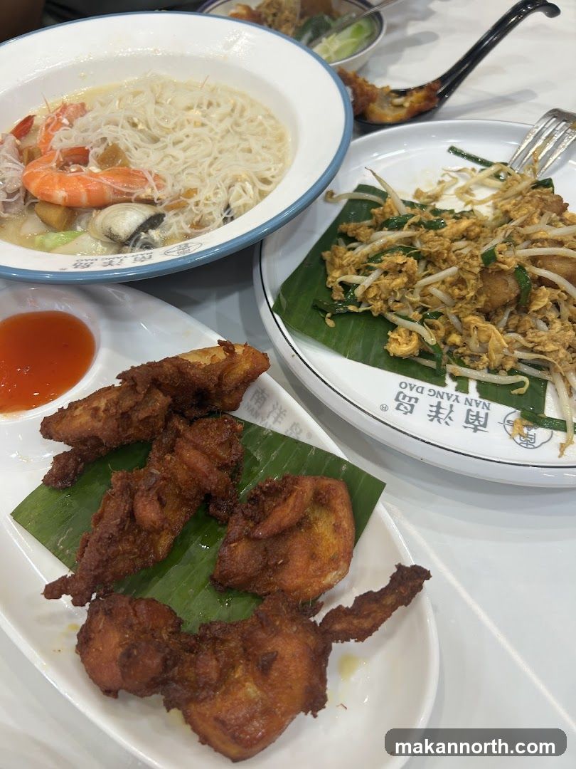 Fried Chicken and Noodles