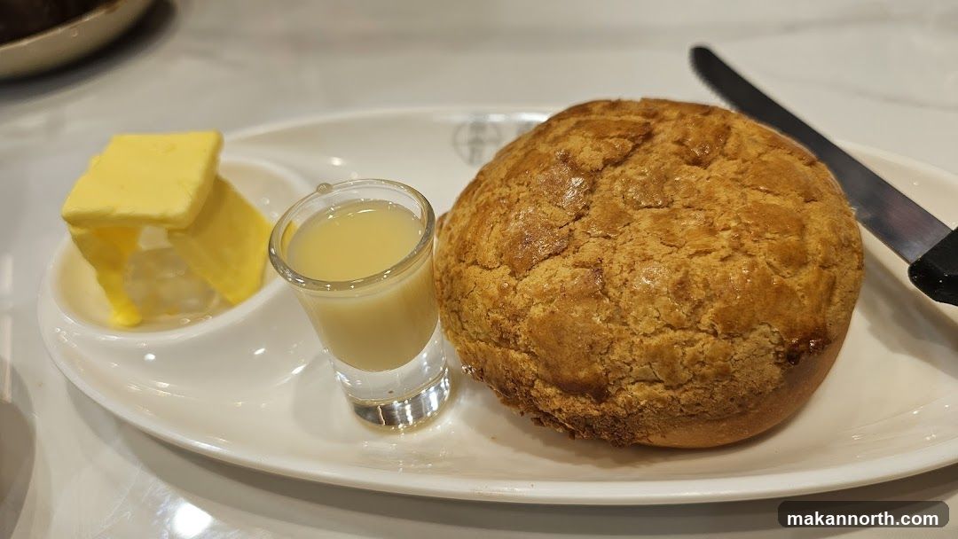 Pineapple Bun with Butter and Condensed Milk