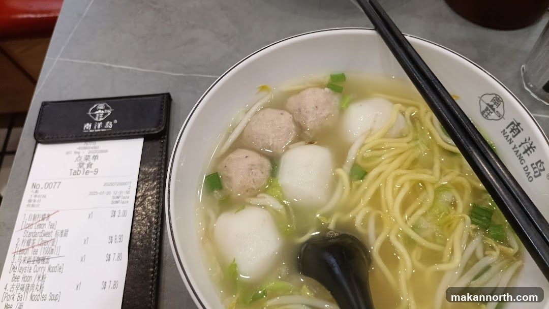 Noodles and Receipt