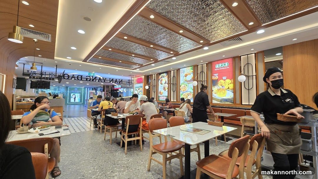 Restaurant Interior with Diners and Staff