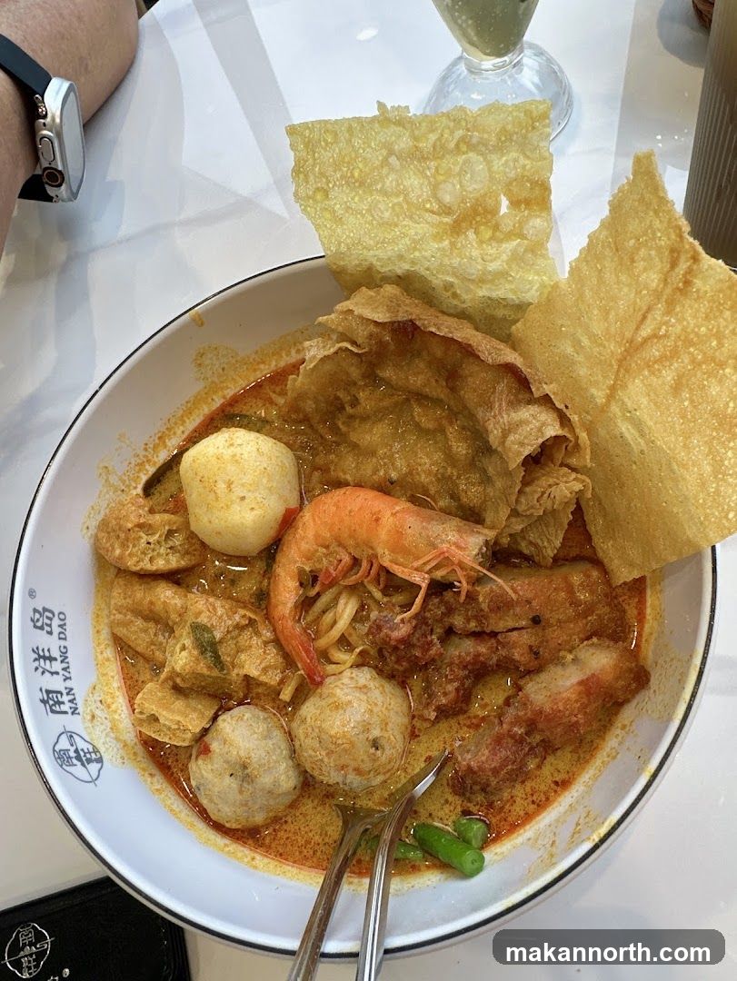 Curry Laksa with Shrimp and Fish Balls