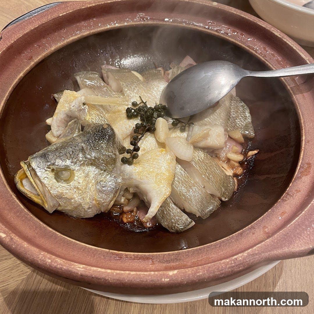 Steamed Fish Head with Peppercorns