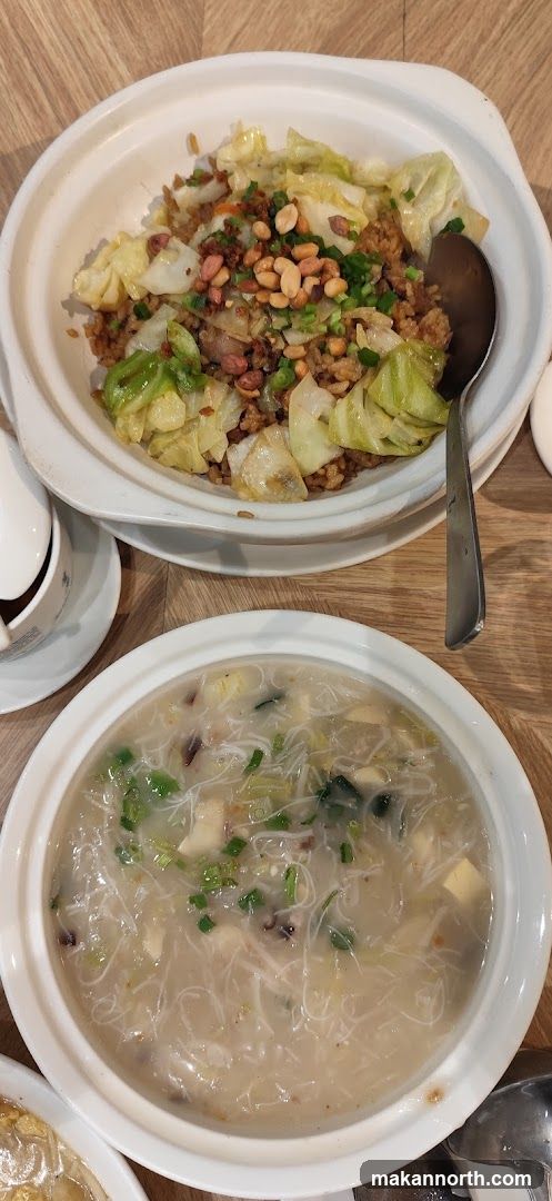 Two bowls of food
