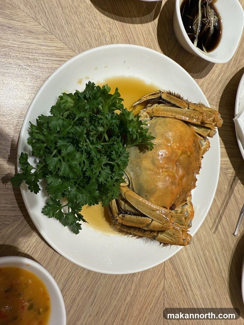 Steamed Crab with Parsley