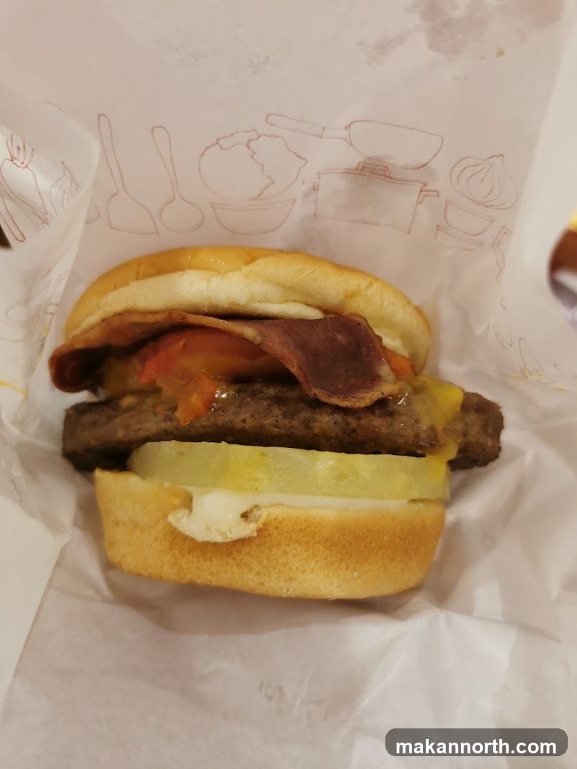 Burger with Bacon and Cheese
