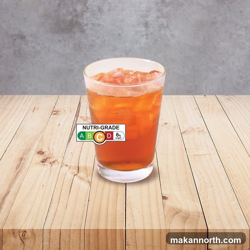 Iced Tea with Nutri-Grade Label