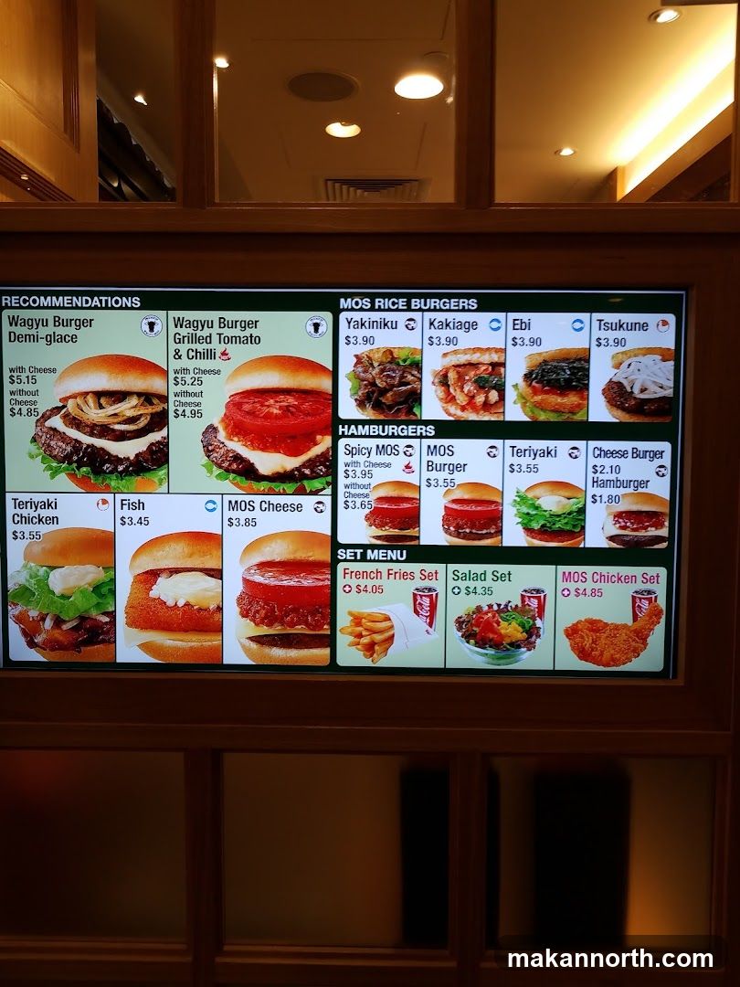MOS Burger Menu