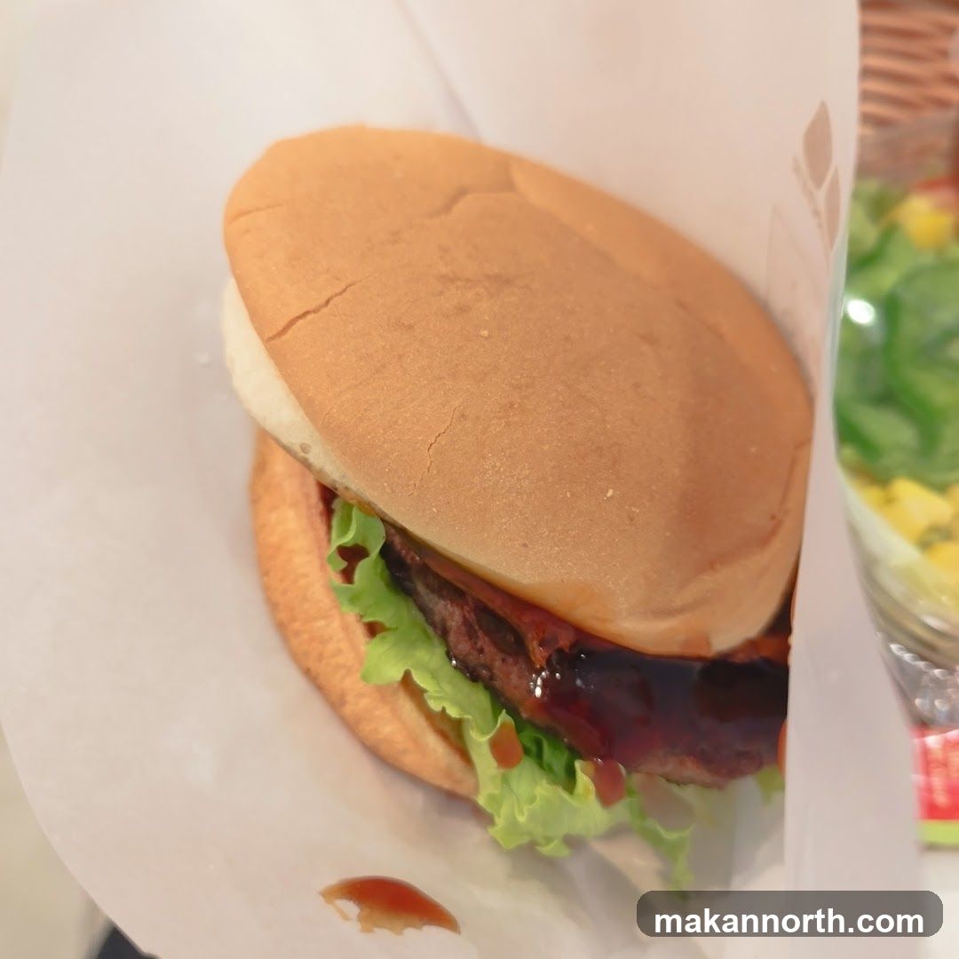 Burger and Salad