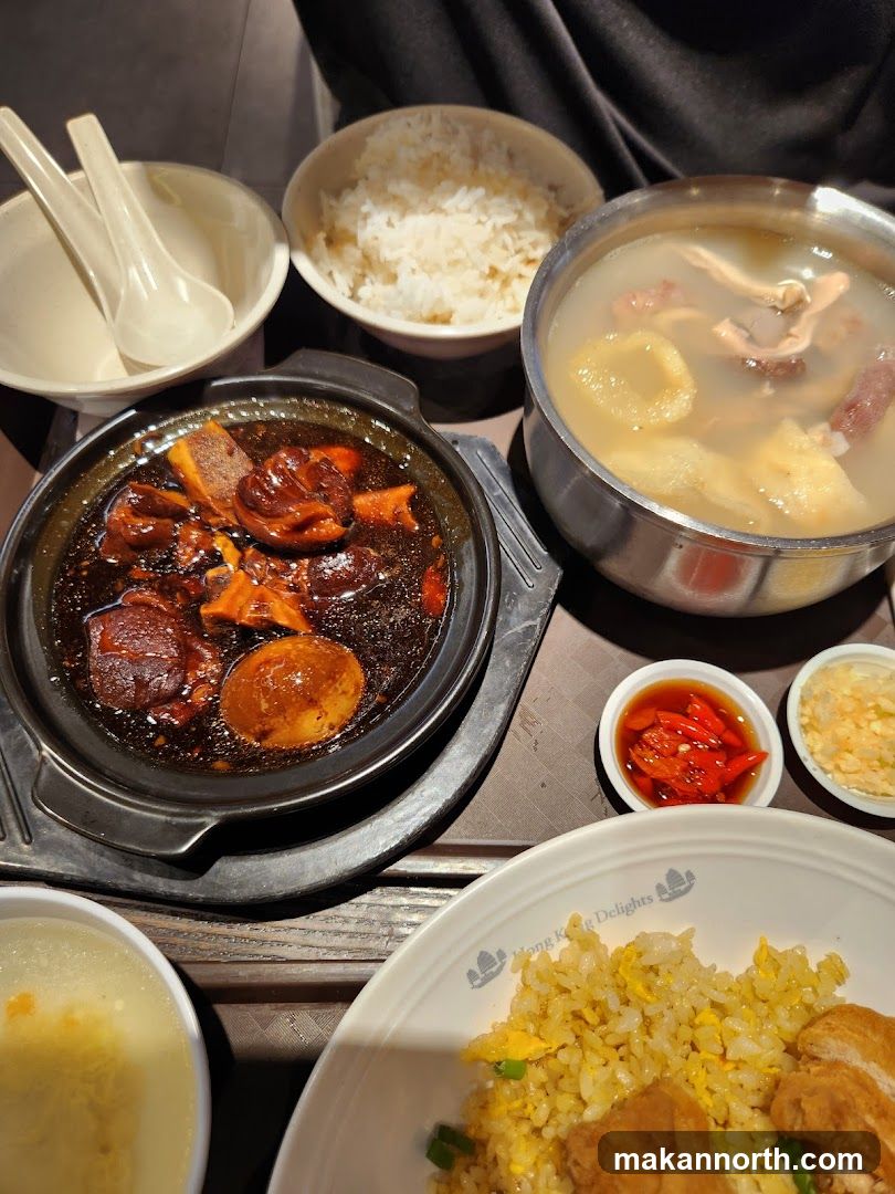 Table with Various Dishes
