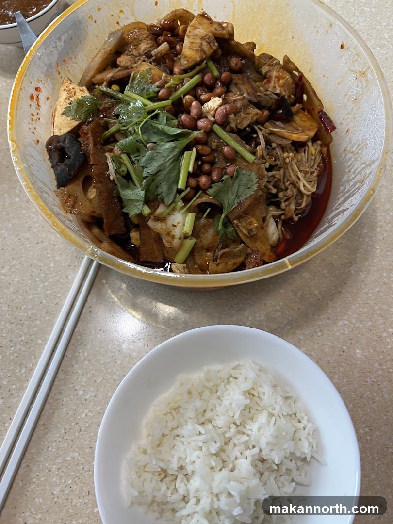 Spicy Numbing Stir-fry with Rice
