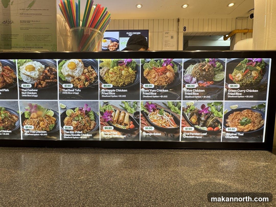 Thai Food Menu