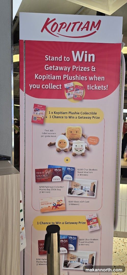 Kopitiam Getaway Prizes and Plushies Promotion