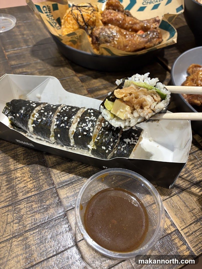 Korean food spread