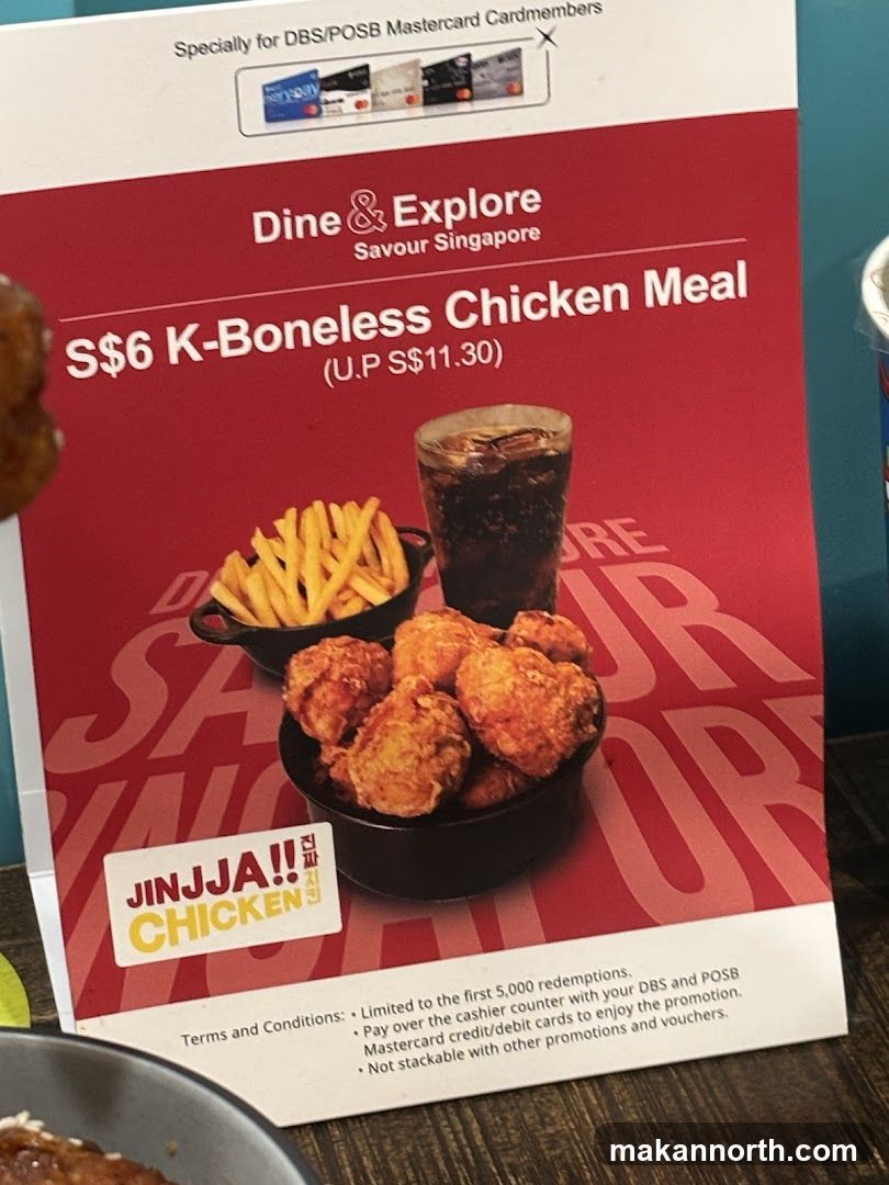 S$6 K-Boneless Chicken Meal