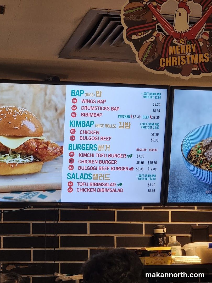 Korean Food Menu