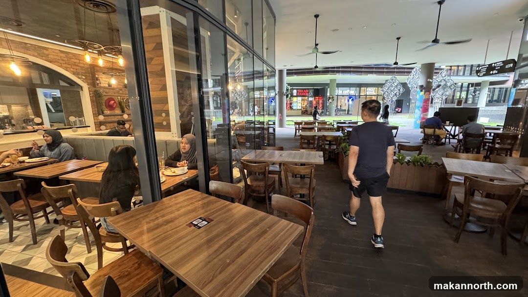 Restaurant Interior with Patrons