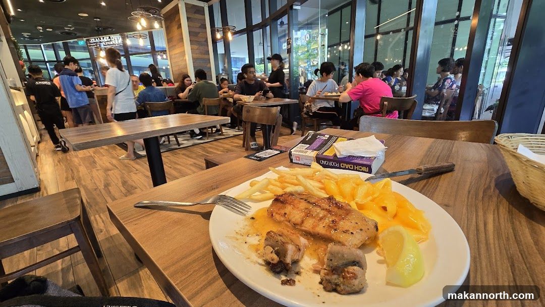 Diners in a restaurant