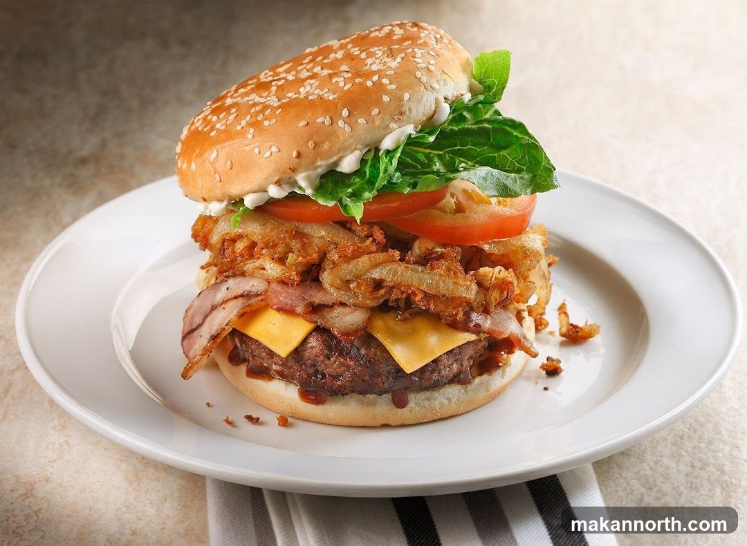 Burger on a Plate