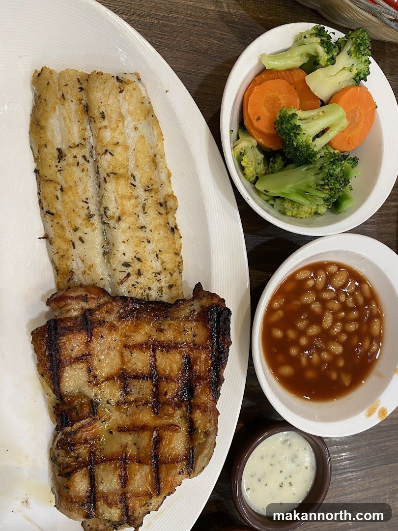 Grilled Chicken and Fish with Sides