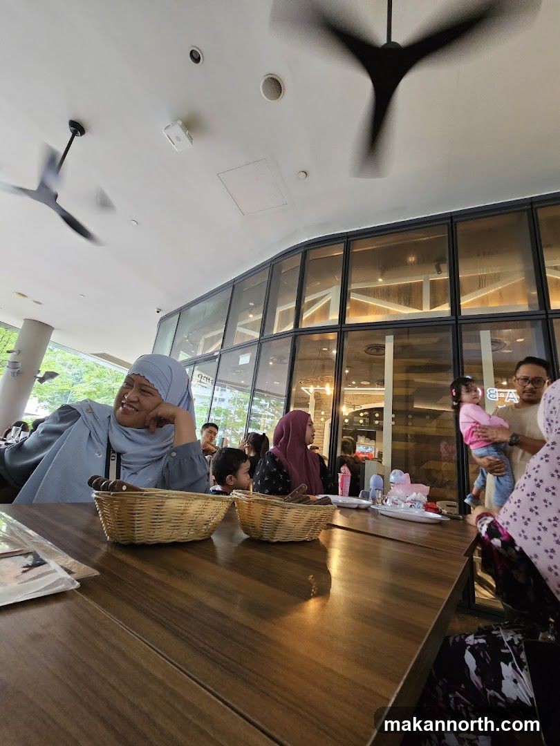 People dining at a restaurant