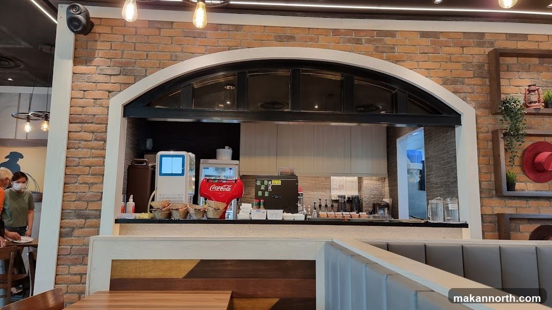 Restaurant Counter with Coca-Cola Machine
