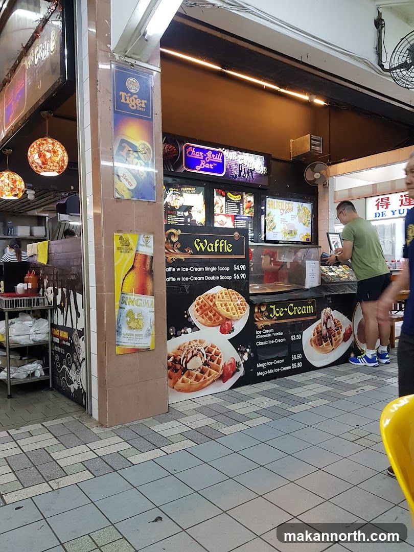 Char-Grill Bar Waffle and Ice-Cream Menu