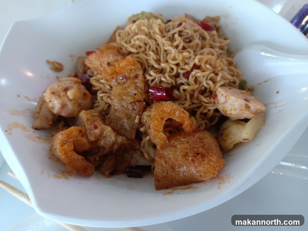 Noodle Dish with Crispy Toppings