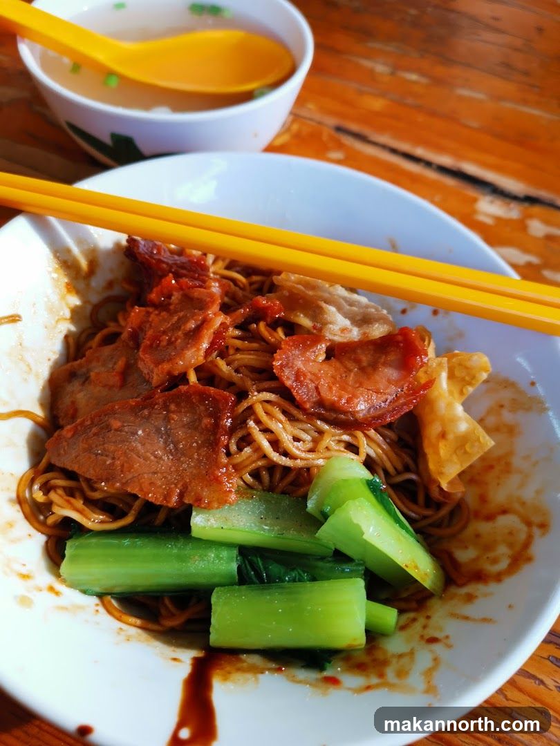 Noodles with Char Siu and Greens