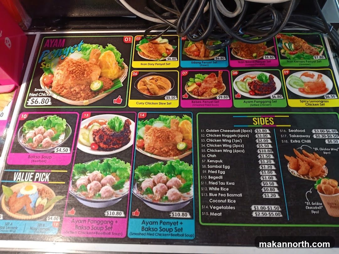 Ayam Penyet Set Menu