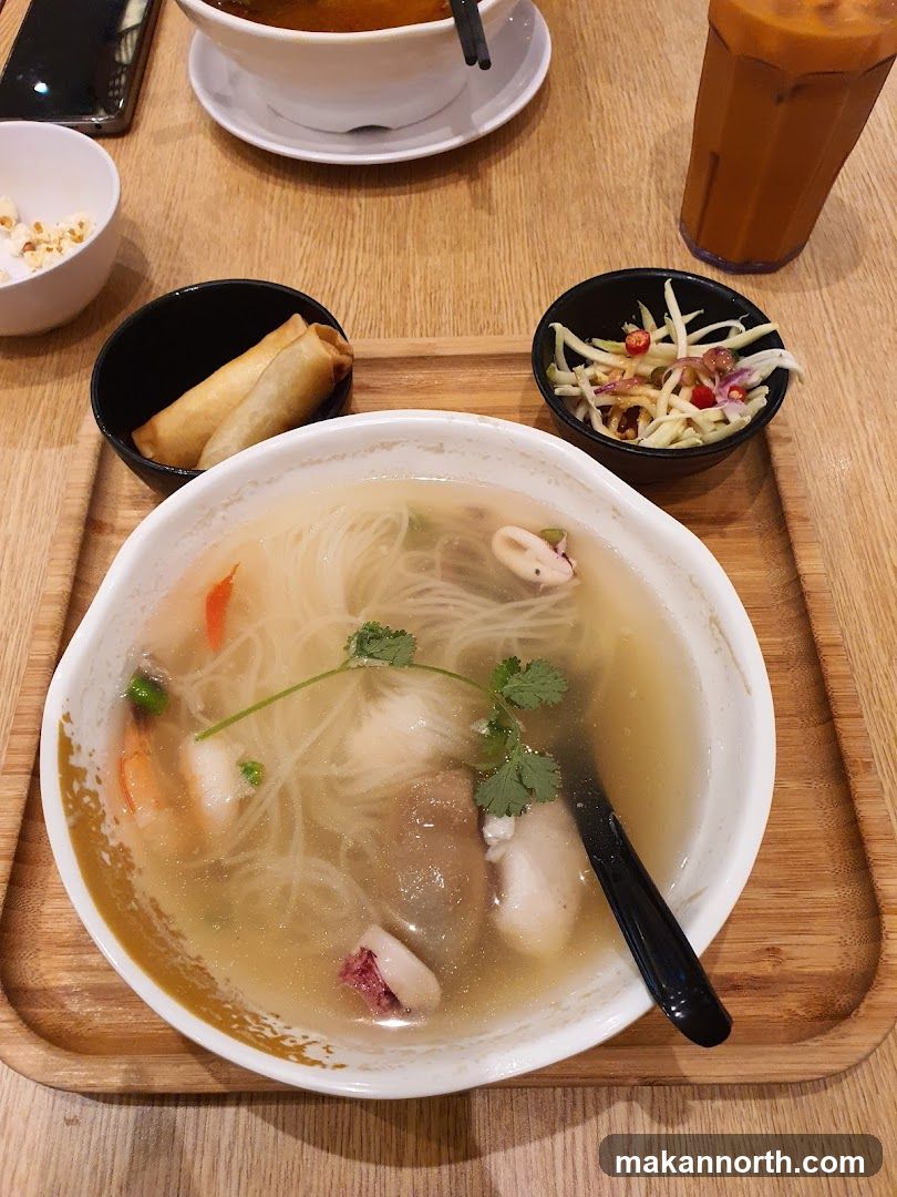 Seafood Noodle Soup with Sides
