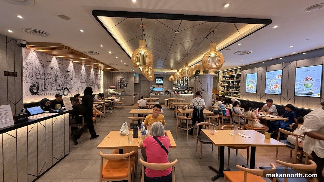 Restaurant Interior with Diners