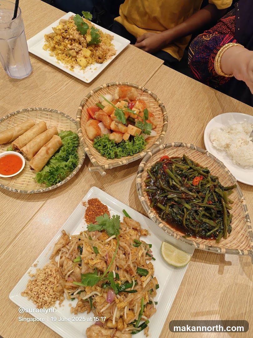 Table with Vietnamese Food