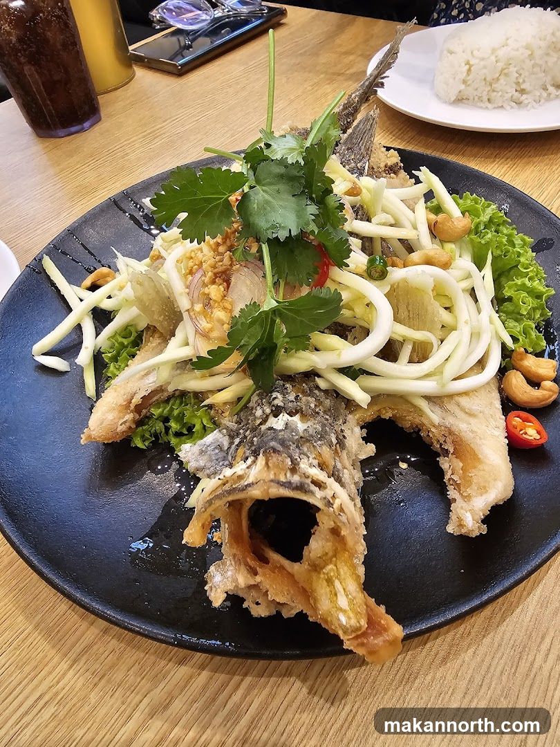 Fried Fish with Mango Salad