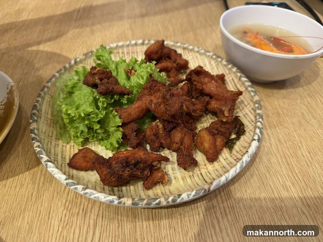 Fried Chicken and Shrimp Soup