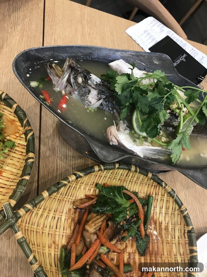Steamed Fish and Stir-fried Vegetables