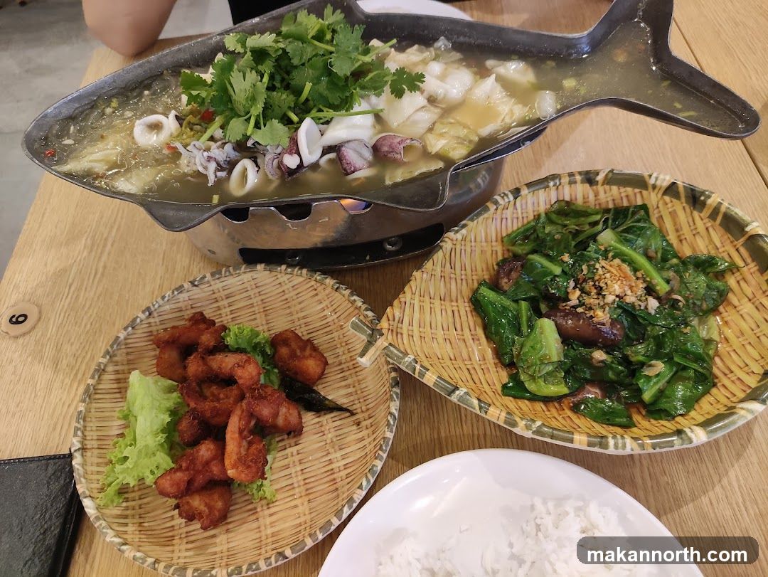 Seafood Soup and Side Dishes