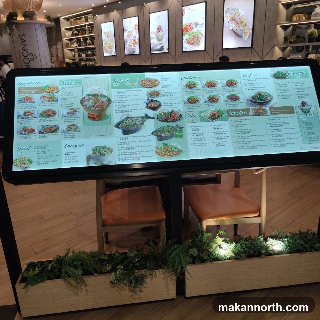 SANOOK Menu
