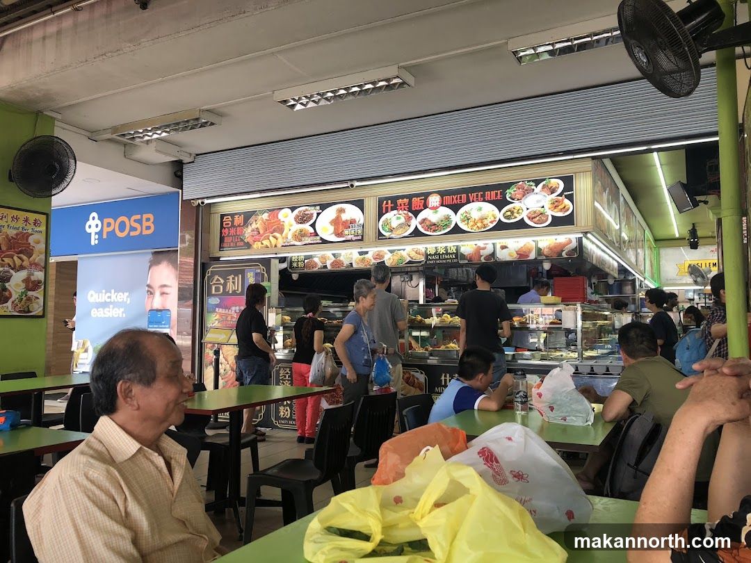 Food Stall with Customers